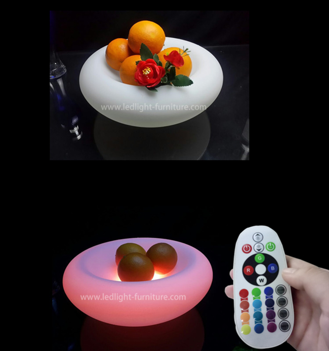 プラスチックRGB LEDフルーツは党でき事の装飾のためのカクテルの皿をつけます