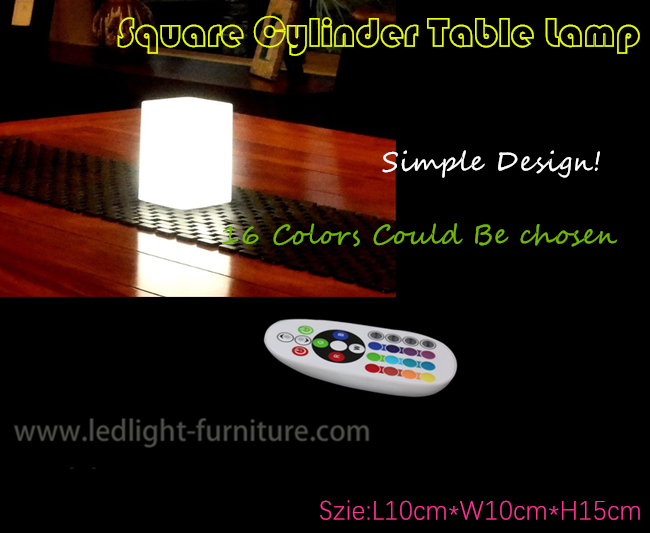 電池式無線正方形LEDの立方体ライトは立方体のテーブルの多色をつけます