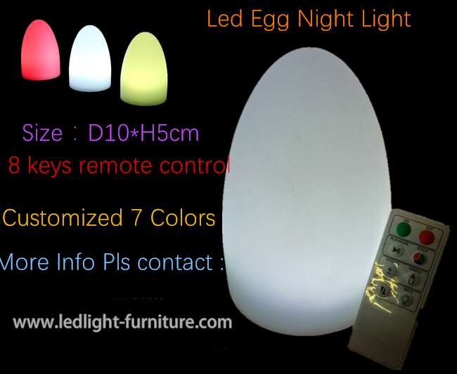 カスタマイズされたLEDの装飾的な卓上スタンド、可変性色の変更の卵ライト 