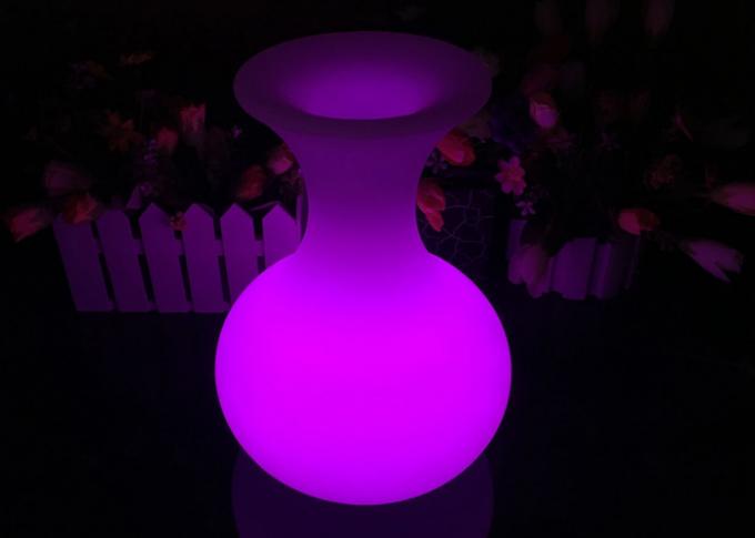 テーブル サービス、16色の変更のための再充電可能な照明つぼLEDの植木鉢
