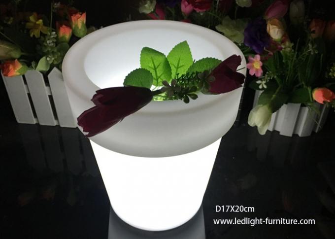 店/でき事/細道Decarationのために光る小型の20X25cm LEDの植木鉢