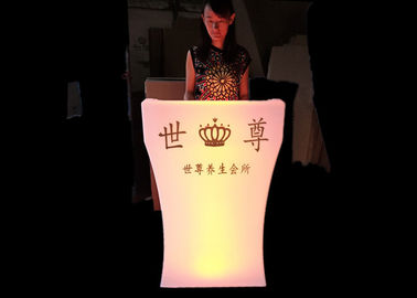 中国 夜展覧会のために変わるカスタマイズされたロゴの印刷物LEDのフロント色 サプライヤー