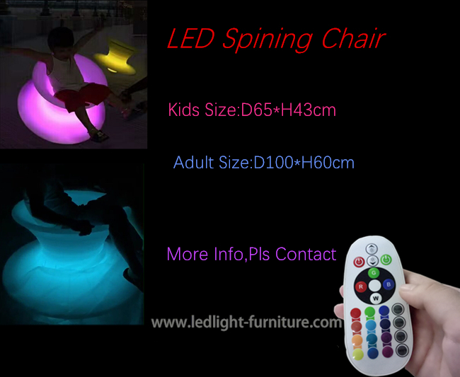 回転LED棒椅子は/催し物設備のための屋外の椅子をつけます