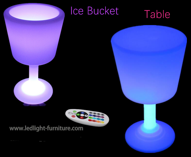特別な設計LEDはワイン グラスの形と電池式側面のテーブルをつけます