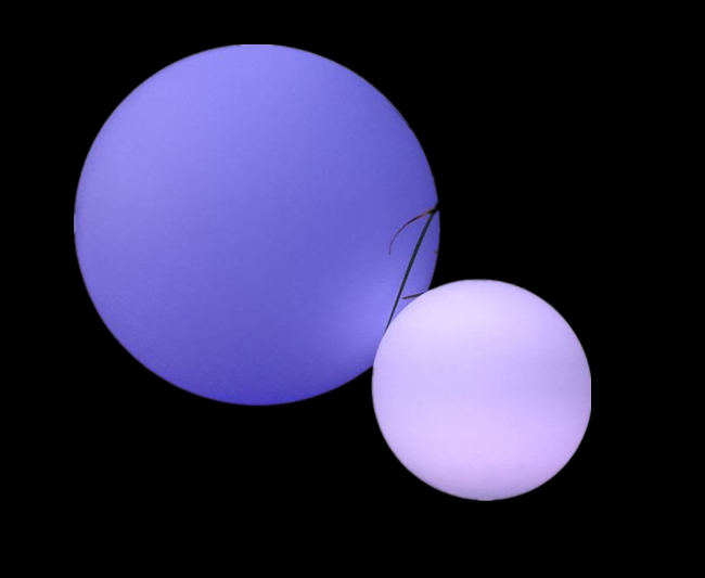 非有毒な安全LED球は養樹園のためのPE材料15cmの月の球ランプをつけます