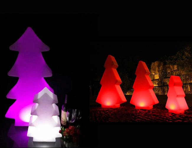 プラスチック木クリスマスの屋外の装飾のために電池式定形LEDの床ランプ