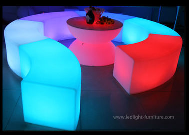 中国 無線LEDライト家具屋外の円形の定形LEDの照明ベンチの椅子セット サプライヤー