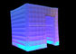 ライトを変える16色の白いオックスフォード膨脹可能なLEDの立方体の写真ブース サプライヤー