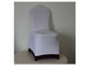 装飾の美しいテーブルクロスの結婚式の家具の賃借りの白い椅子カバー サッシュの受信 サプライヤー